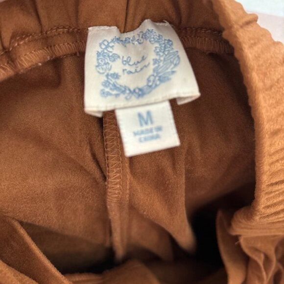 Francesca’s Collection Blue Rain Faux Suede Joggers - size medium - Picture 7 of 8